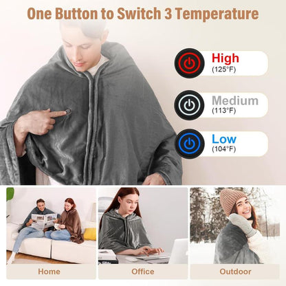 Ranuha™ Portable Heated Blanket Shawl