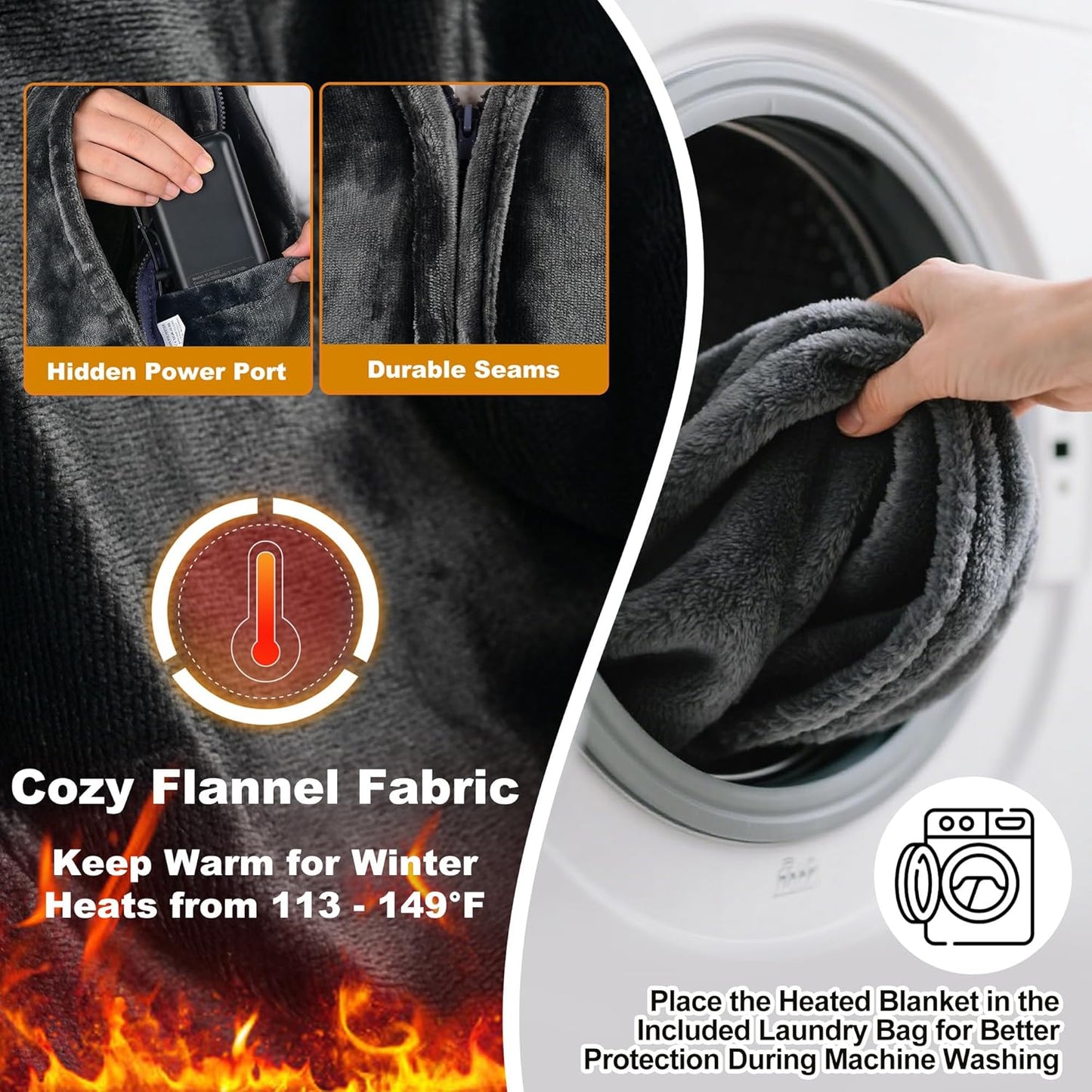 Ranuha™ Portable Heated Blanket Shawl